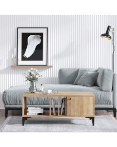 HANAH HOME Klub sto Rigo, svetlobraon - 393MRD1220