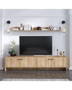 HANAH HOME Set polica Tessa, braon/crna - 393MRD1224