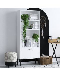 HANAH HOME Polica za knjige Spica, bela - 393MRD1231
