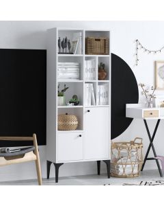 HANAH HOME Polica za knjige Regulus, bela - 393MRD1234