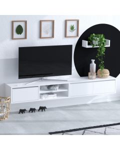 HANAH HOME TV komoda Alcor, bela - 393MRD1238