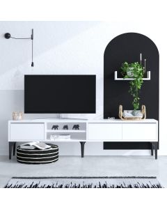 HANAH HOME TV komoda Cordelia, bela - 393MRD1261