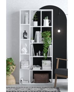 HANAH HOME Polica za knjige Uranus, bela - 393MRD1264