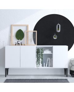 HANAH HOME Komoda Albedo, bela - 393MRD1269
