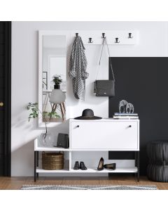 HANAH HOME Cipelarnik Lopp, bela - 393MRD1276