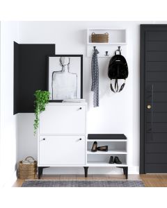 HANAH HOME Cipelarnik Fredy, bela - 393MRD1277