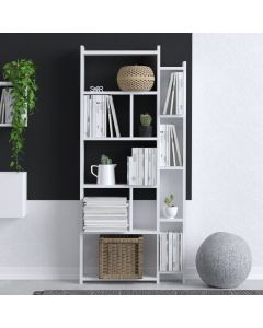 HANAH HOME Polica za knjige Nina, bela - 393MRD1292