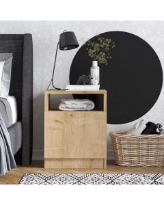 HANAH HOME Noćni ormarić Hope, svetlo braon