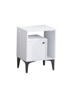 HANAH HOME Noćni ormarić Emma, bela - 393MRD1416