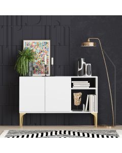 HANAH HOME Komoda Agustina, bela - 393MRD1507