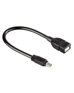 HAMA USB kabl, mini USB-B muški na USB-A ženski, 15cm - 39626-1