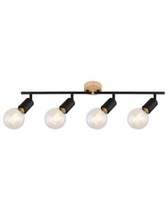Rabalux Spot rasveta Pablo E27 4x MAX 40W mat crno (3979) - 3979-1-1