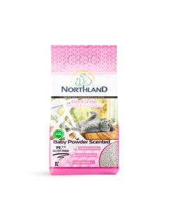 NORTHLAND posip za mačke sa mirisom Bebi Pudera 10L