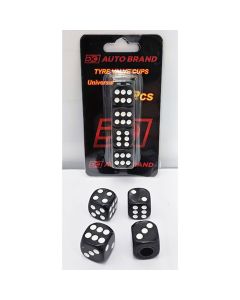 888 CAR ACCESSORIES Kapice ventila crno-bele kockice 4kom - 3APT4079