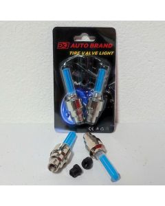 888 CAR ACCESSORIES Kapice ventila svetleće plave - 3APT4099