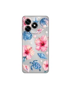 Maska za Honor X5c Plus Hibiscus Sea Silikonska Print Skin