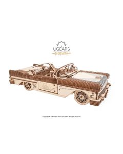 3D drvena eko mehanička puzzle - KABRIOLET SNOVA - 176-1