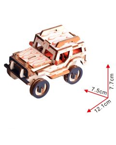 3d drvena puzzle - MALI DŽIP - 70