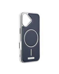 Maska za iPhone 17 6.3 tamno plava Magsafe Urban Leather