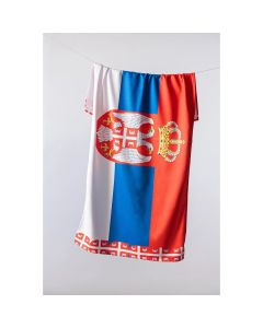 STEFAN Plažni peškir 70x140cm Srbija grb - 4000153-1