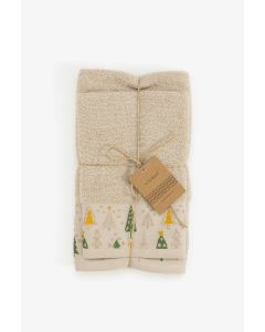 STEFAN Set peškira 30x50/50x90cm Jelka, krem