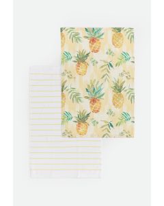 STEFAN Set kuhinjska krpa 40x60cm i peškir 40x60cm Ananas