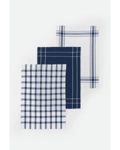 STEFAN Set kuhinjskih krpa 3/1 45x65cm, plava