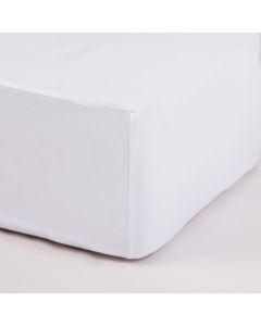 STEFAN Čaršav sa lastišem žersej 90x200x30cm, bela