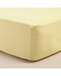 STEFAN Čaršav sa lastišem žersej 90x200x30cm, žuta