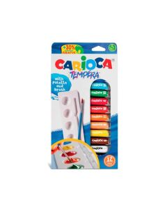CARIOCA Tempere 1/12 10ml sa četkicom i paletom - 40012-1-1