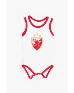 CRVENA ZVEZDA Atlet bodi Grb, crvena/bela