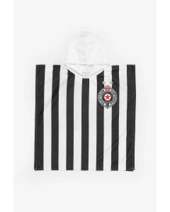 PARTIZAN Pončo 60x60cm Pruge, crna/bela