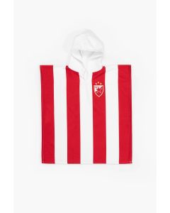 CRVENA ZVEZDA Pončo za decu 60x60cm, crvena/bela