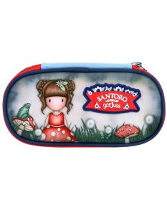 SANTORO GORJUSS Ovalna pernica 1 zip Little Mushroom 384GJ35 - 20928-1