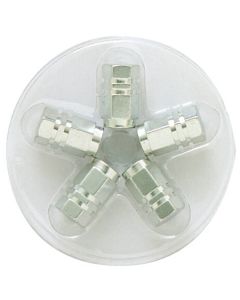 SUMEX Kapice ventila  aluminijumske srebrne set 5kom - 4006900