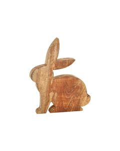 DEKOR DOM Uskršnja dekoracija RABBIT MANGOWOOD 20cm 10056004 - Brown