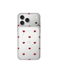 Maska za iPhone 17 Pro Max 6.9 Red Hearts Print Magsafe