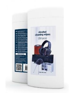 GEMBIRD Alkoholne maramice za čišćenje, microfiber CK-AWW50-01, 50 kom - 39884