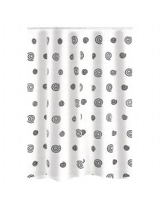 RIDDER Tekstilna zavesa za kadu 180x200cm Snail - 403130