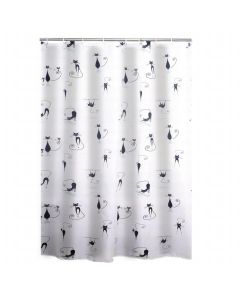 RIDDER Tekstilna zavesa za kadu 180x200cm Cats - 403230