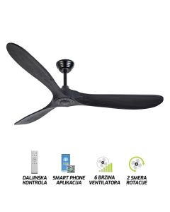 FORMA Plafonski ventilator FV3001-152 BK