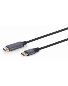 GEMBIRD DisplayPort na HDMI, CC-DP-HDMI-4K-6, Premium Series, 1.8m - 40019