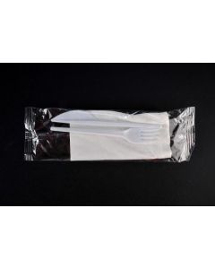 Pakovanje plastična kašika, viljuška, nož i salveta - 1043-1