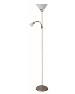 Rabalux Podne lampe Action E27 1x MAX 100 + E14 1x MAX 25W brušeni hrom (4064) - 4064-1