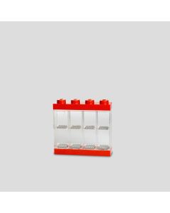 LEGO Izložbena polica za 8 minifigura - crvena - 40650001