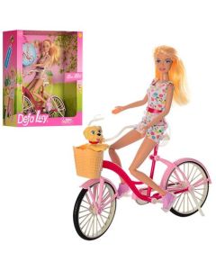 DEFA LUCY Lutka na biciklu sa ljubimcem - 40702-1