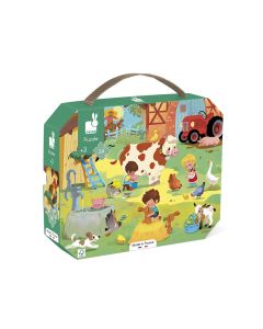 JANOD Puzzle za decu Dan na farmi - 24 dela - J02603