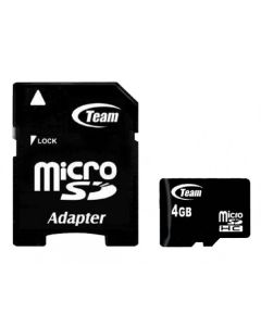 TEAM GROUP TeamGroup MICRO SDHC 4GB CLASS 10+SD Adapter TUSDH4GCL1003 - 40129