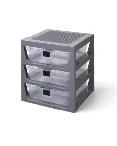 LEGO Polica sa 3 fioke i podlogom za gradnju - siva - 40950003