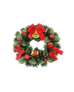 Novogodišnji venac za vrata 31cm, zelena